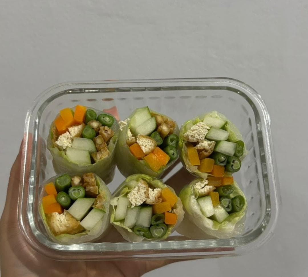 Gado-Gado Roll GoNuts Bites — fresh veggie spring roll dengan saus kacang